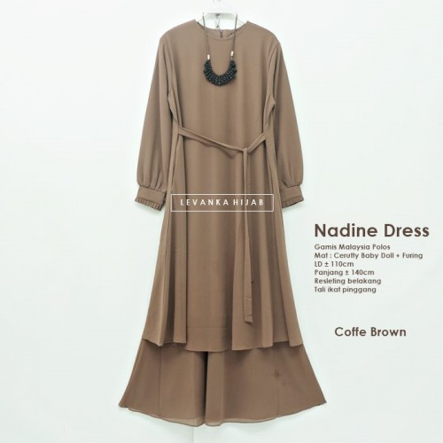 Nadine-014 Gamis Malaysia Polos